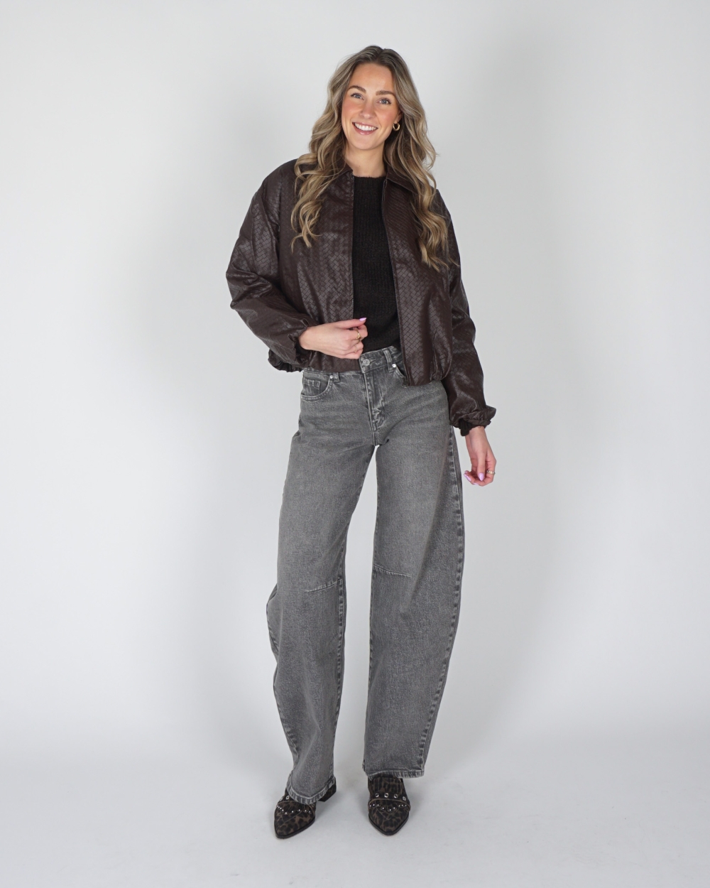 LEATHERLOOK JACKET BRUIN