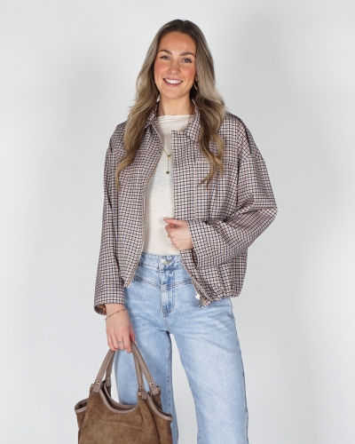 JAS MET RUITJES BEIGE 