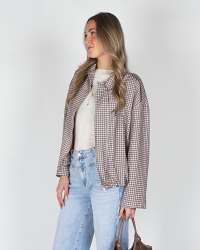 JAS MET RUITJES BEIGE 