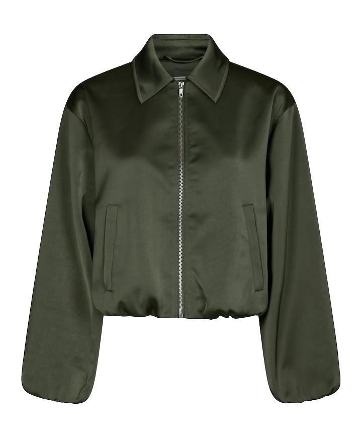 Neo Noir JACKET DENIELLE SATIJN Donkergroen