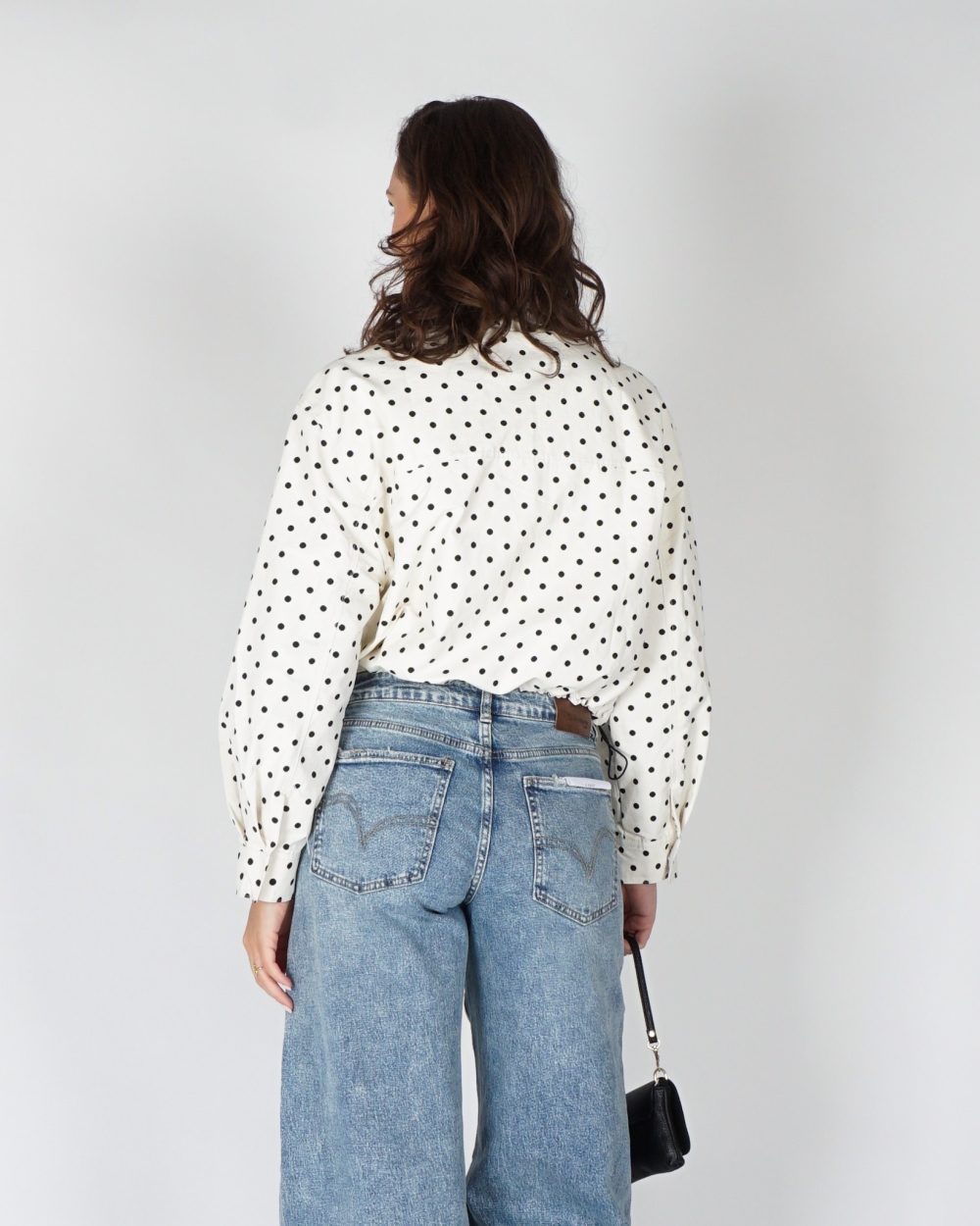 POLKA DOT JACKET ECRU ZWART