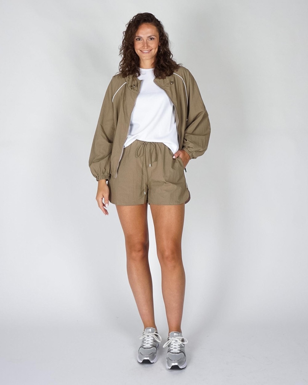 Gossip TRACK JACKET Taupe