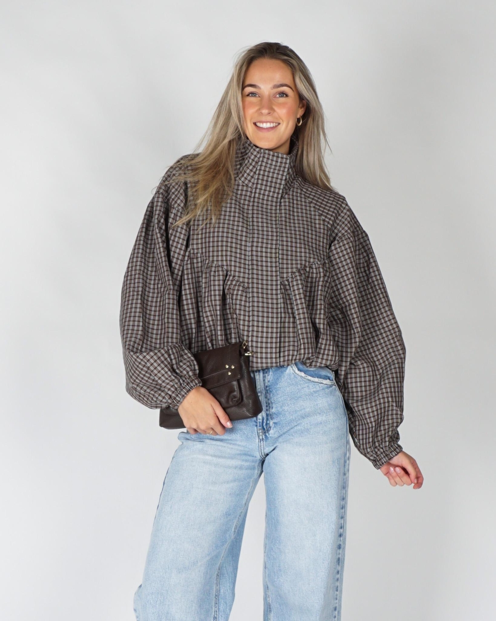Gossip CHECKERED TRACK JACKET Bruin