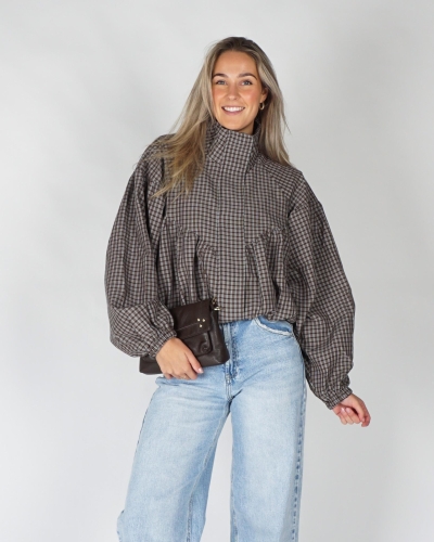 Gossip CHECKERED TRACK JACKET Bruin