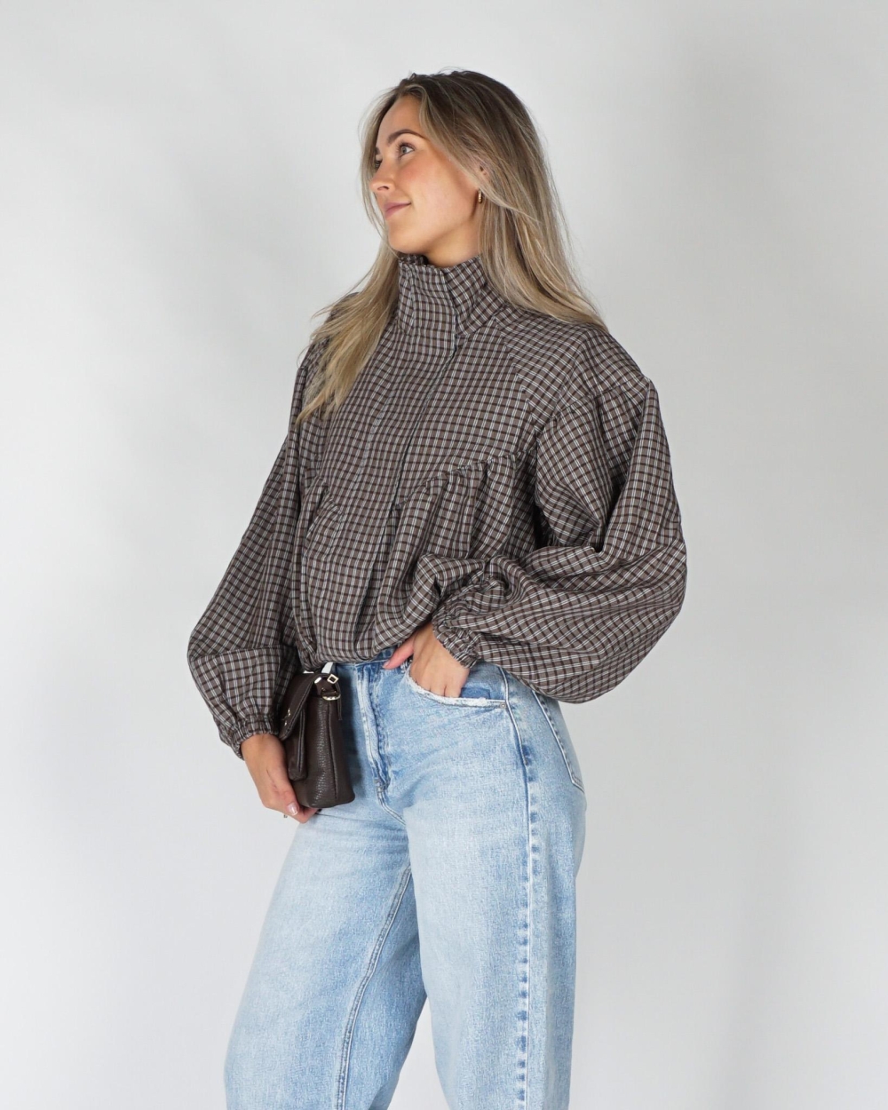 Gossip CHECKERED TRACK JACKET Bruin