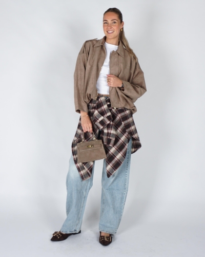Gossip SUEDE BALLON JASJE Taupe