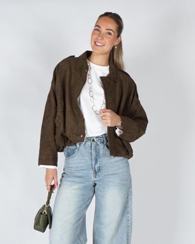 Gossip SUEDE BALLON JASJE Groen