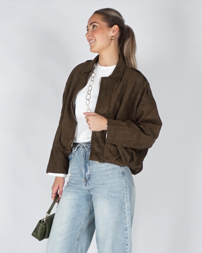 Gossip SUEDE BALLON JASJE Groen
