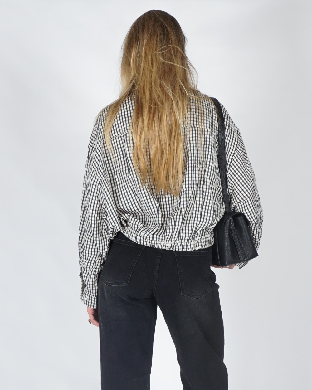 Gossip TRACK JACKET CHECK Zwart