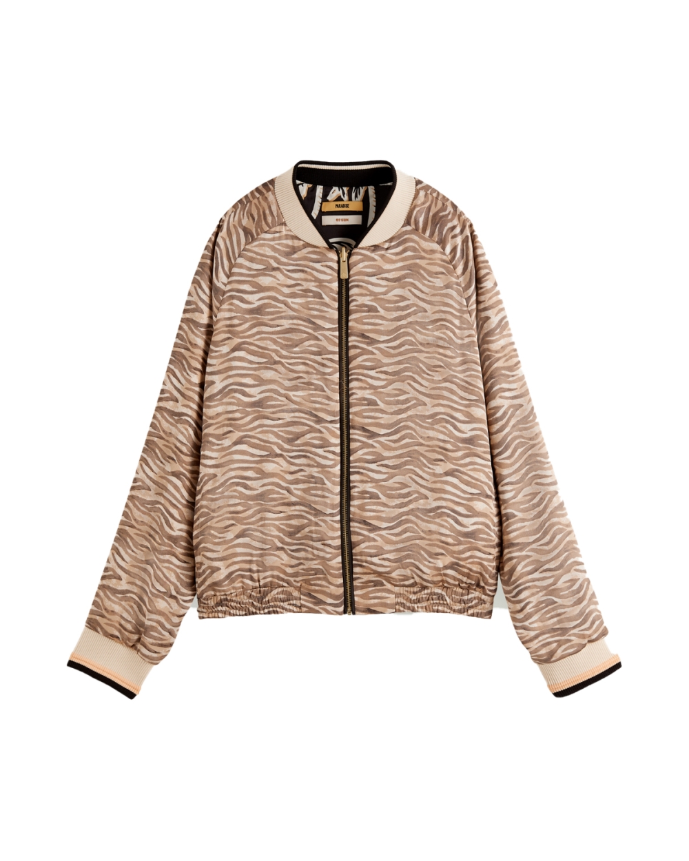 ALLOVER PRINTED REVERSIBLE BOMBER