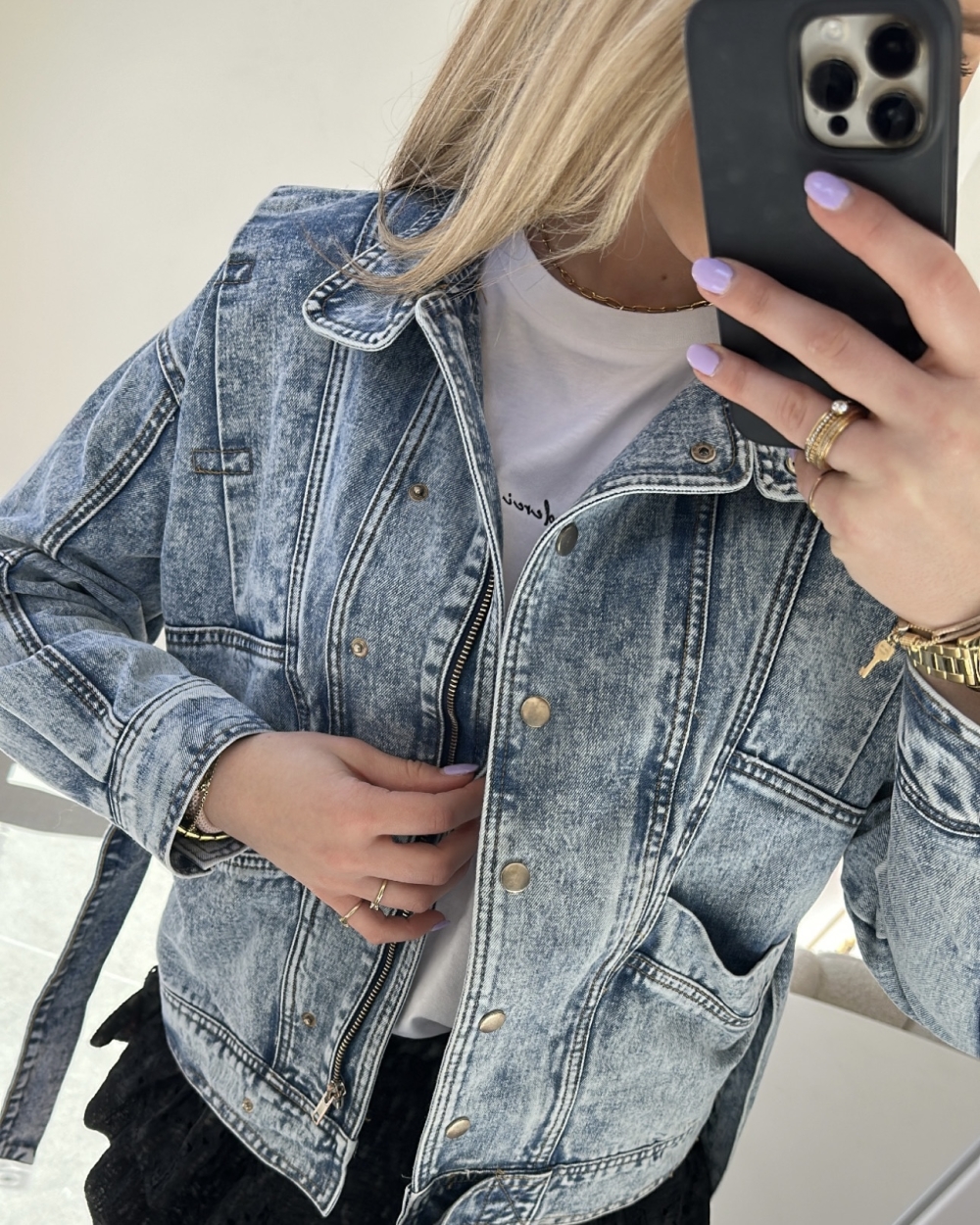 JEANSJACK IRIS BLAUW