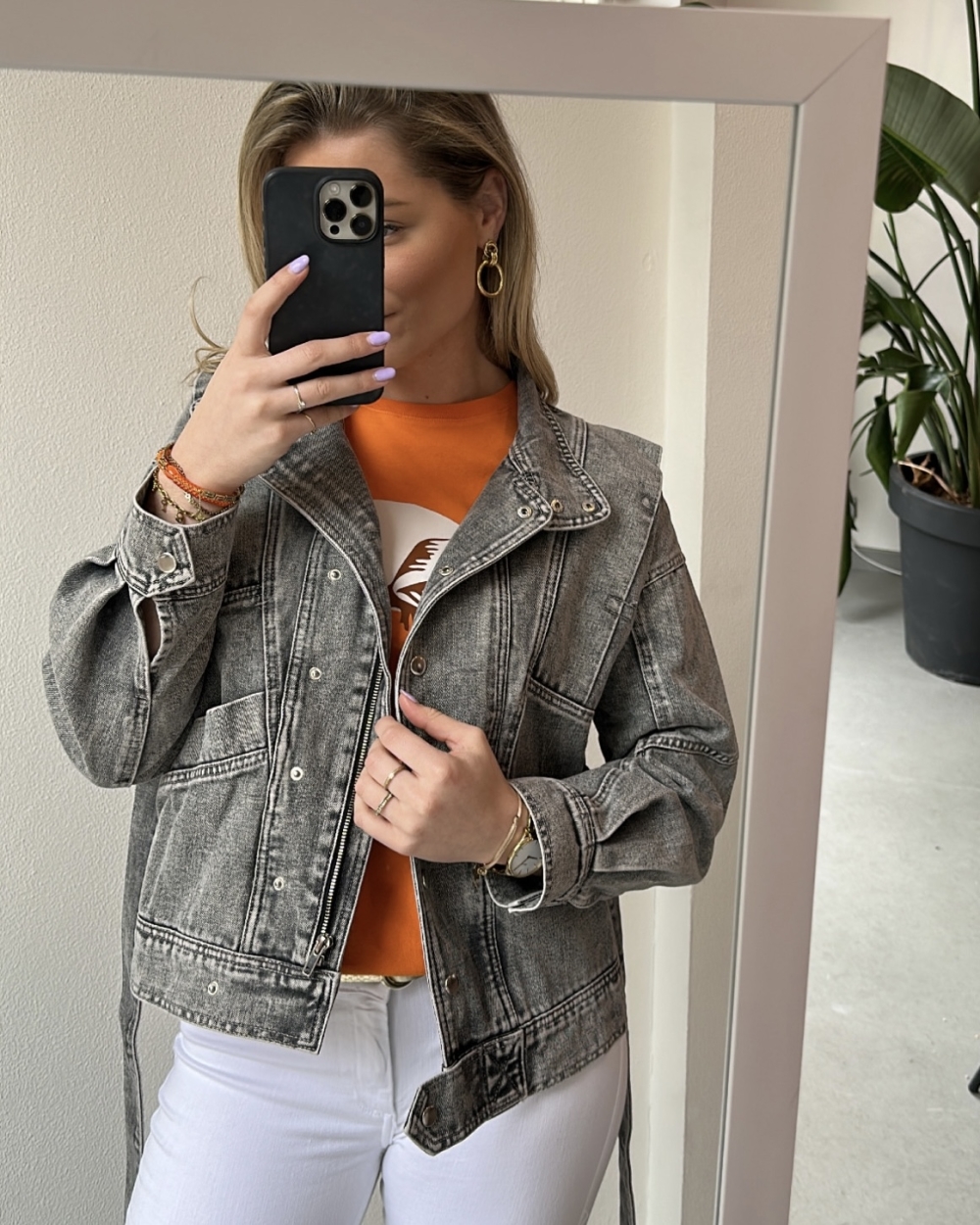 JEANSJACK IRIS GRIJS