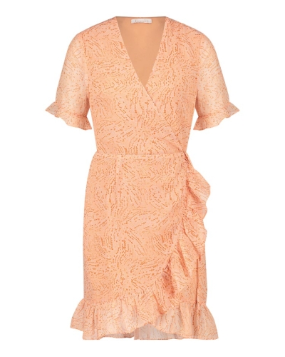 Freebird Freebird Jurken ROSY MINI JURK Perzik
