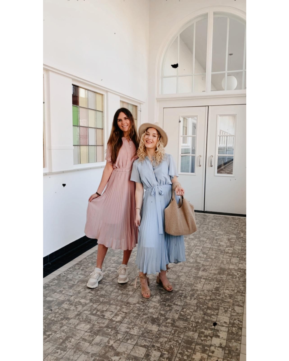 AIDA MIDI DRESS BLAUW