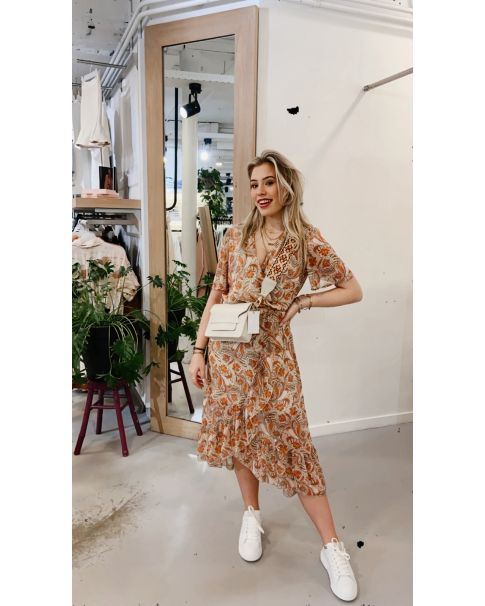 MAXI JURK PUCK BEIGE