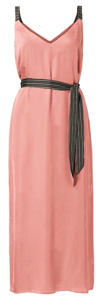 SATIN MAXI STRAP DRESS