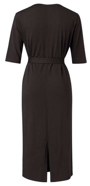 JERSEY BELTED DRESS WITH POCKETS