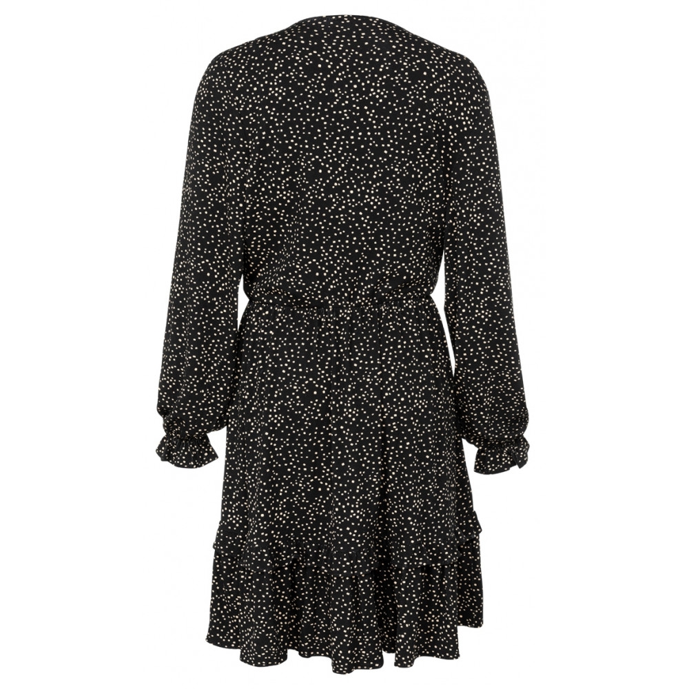 JERSEY JURK MET RUFFLE EN ELASTISCHE TAILLE