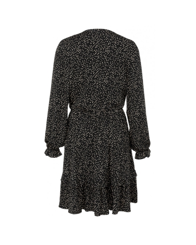 JERSEY JURK MET RUFFLE EN ELASTISCHE TAILLE
