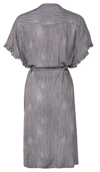 PRINTED MIDI BUTTON UP DRESS