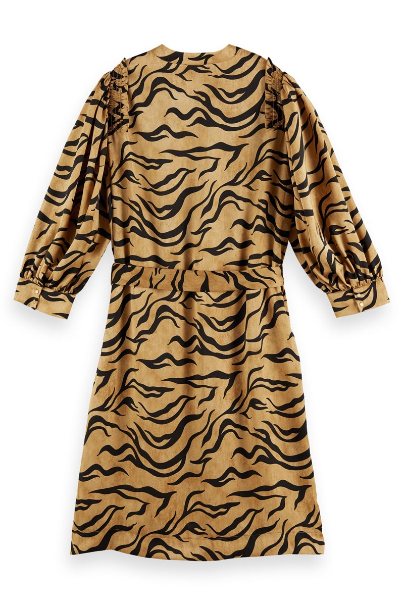 GEPRINTE JURK VAN GERECYCLED POLYESTER 
