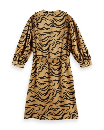 Scotch & Soda GEPRINTE JURK VAN GERECYCLED POLYESTER 