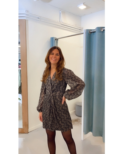 Freebird Freebird Jurken SHALIMAR JURK Blauw Combinatie