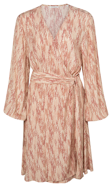 PRINTED DRESS SHORT SAND