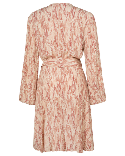 PRINTED DRESS SHORT SAND