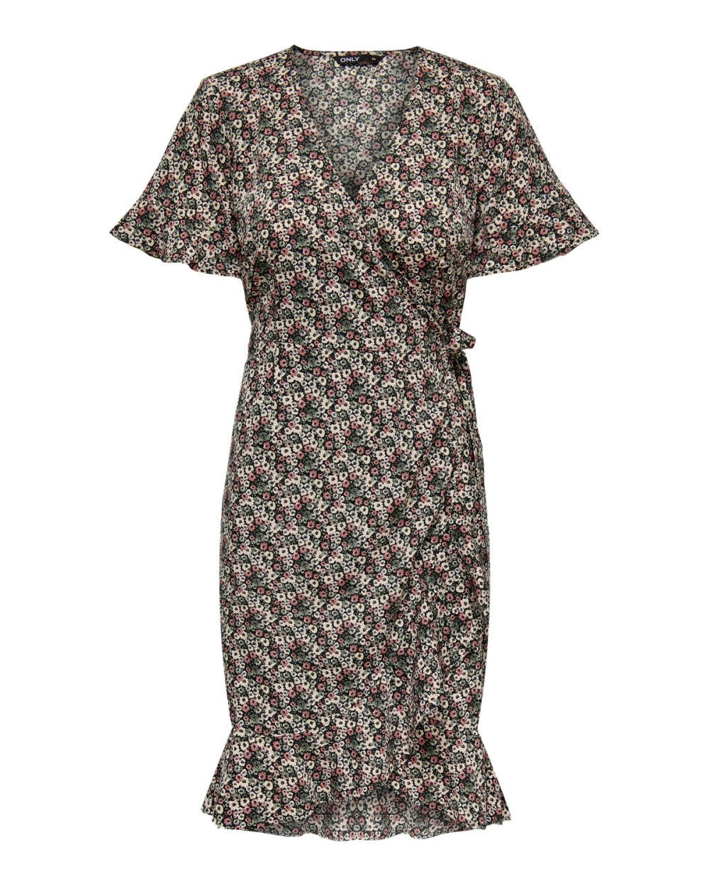 OLIVIA WRAP DRESS ZWART 