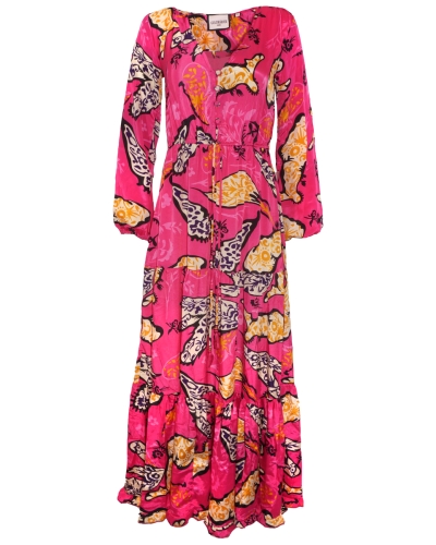 Gossip MAXI JURK ANNABEL FUCHSIA