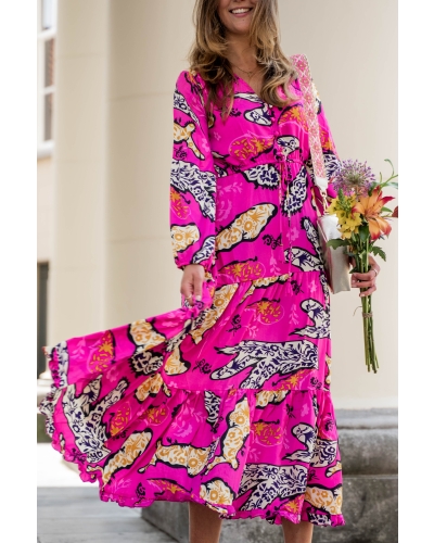 MAXI JURK ANNABEL FUCHSIA