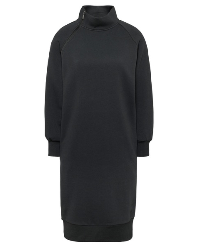 YAYA YAYA SWEATER DRESS ZIPPER BLAUW