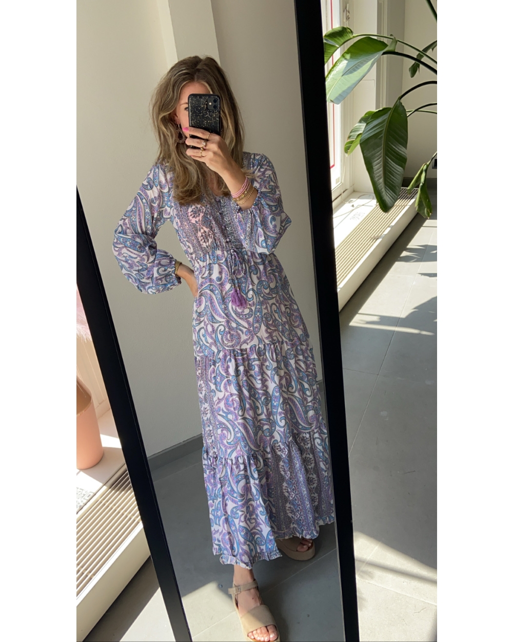 MAXI JURK ANNABEL BLAUW PAARS