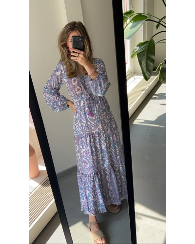 Gossip MAXI JURK ANNABEL BLAUW PAARS