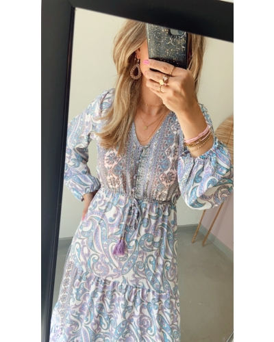 MAXI JURK ANNABEL BLAUW PAARS
