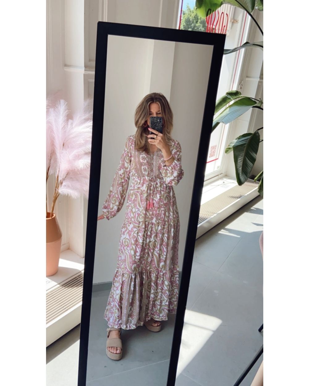 MAXI JURK ANNABEL ROZE LICHTGROEN