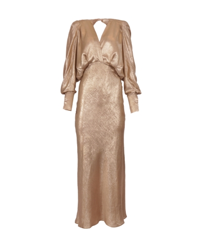 Gossip MAXI JURK VIOLET GOUD