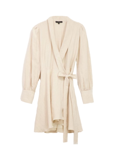 LINNEN JURK BEIGE