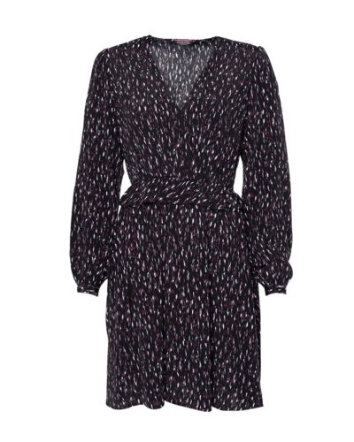 Scotch & Soda WRAPPED SHORT DRESS ZWART