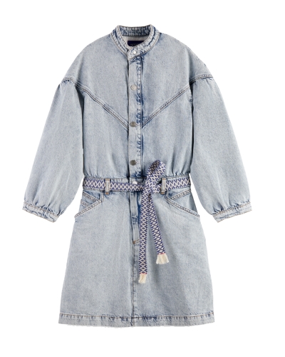 Scotch & Soda DENIM JURK LICHTE WASSING