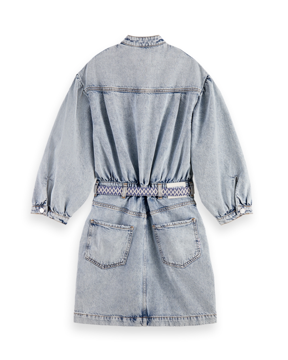 DENIM JURK LICHTE WASSING