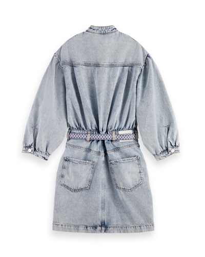 DENIM JURK LICHTE WASSING
