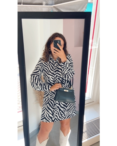 ZEBRA JURKJE ZWART 