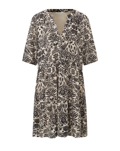 YAYA MIDI JURK MET PRINT PUMICE STONE