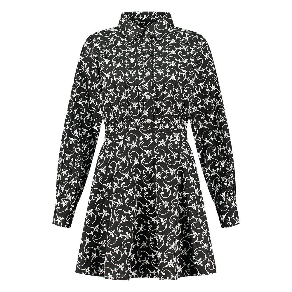 REE DRESS ZWART WIT