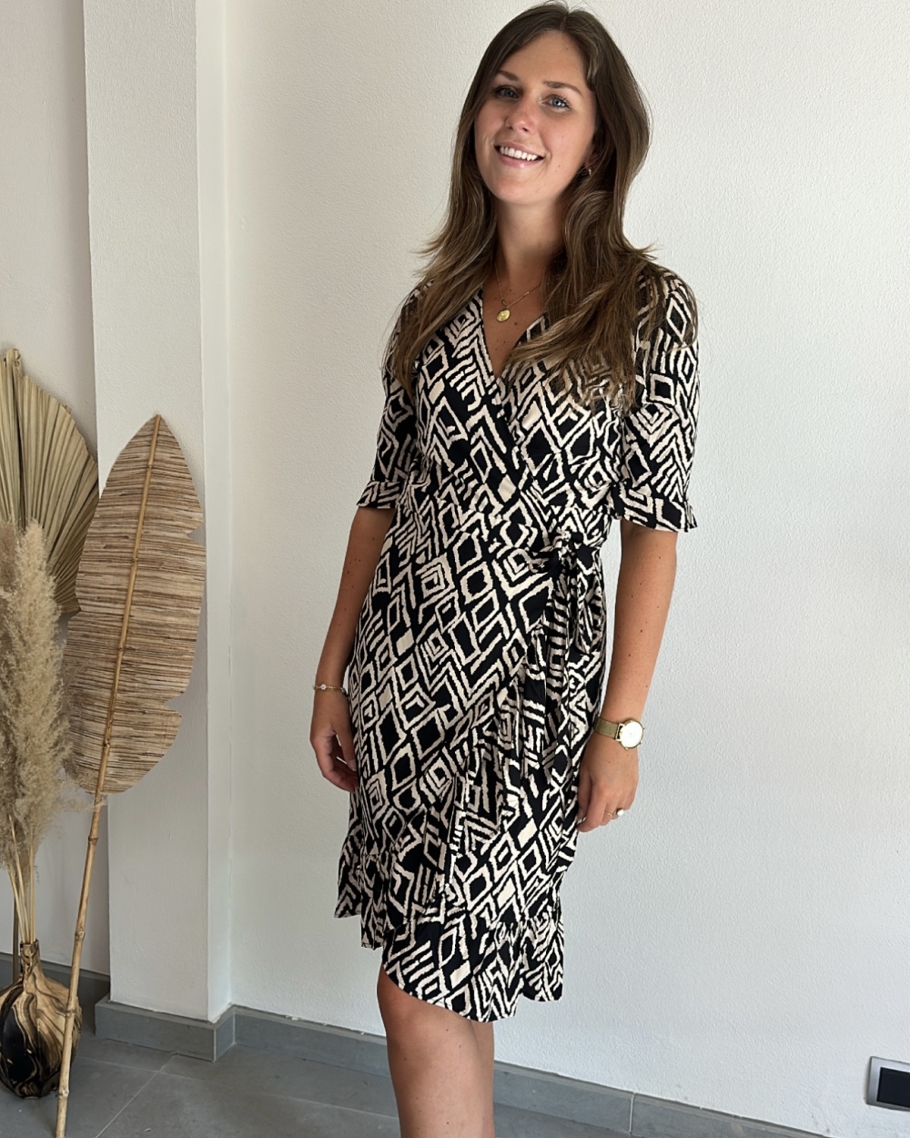 Geisha jurk diamond print