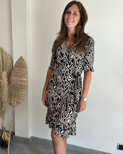 Geisha jurk diamond print