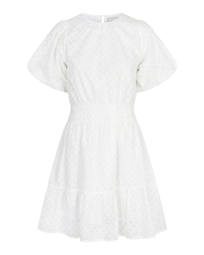 Neo Noir BAJA BRODERIE JURK WIT
