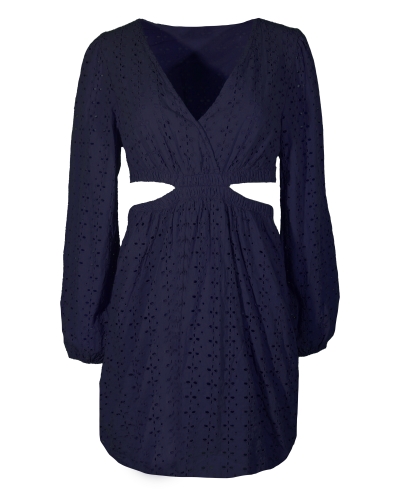 Gossip BRODERIE JURK ZENNA BLAUW